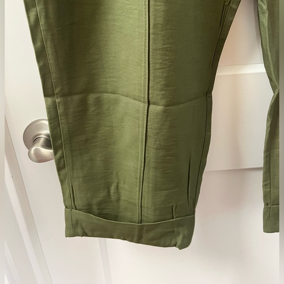 NWT A New Day Women’s Plus Sz 16R Slim Ankle Army Green Trouser Pant - Picture 8 of 10